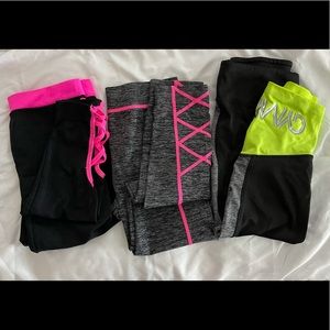 Girls bundle of workout Capri leggings (3)